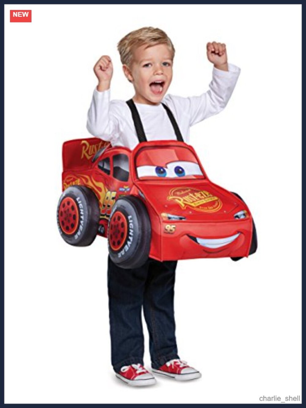 Lightning McQueen 3D Toddler Costume, Disney Pixar Cars, One-Size